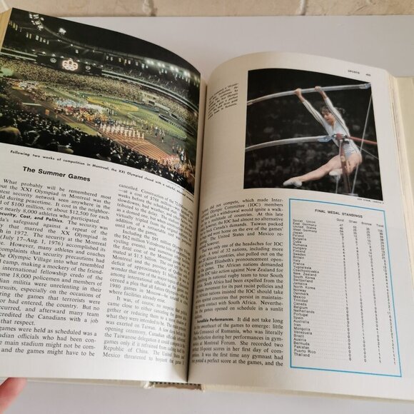 1977 Year Book Encyclopedia Vintage Birthday Gift Annual Recap Grolier Gen X - Picture 9 of 9